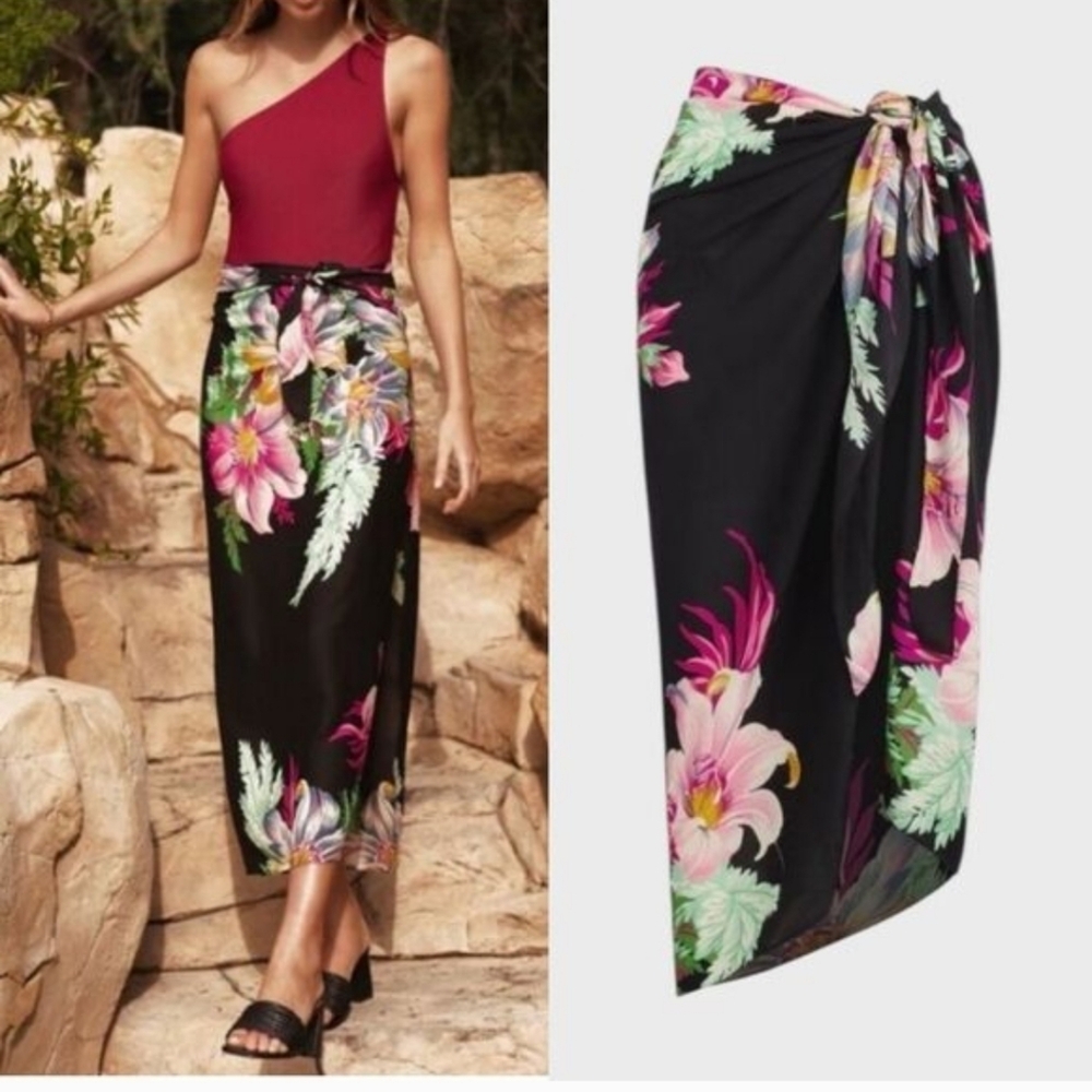 Walter Baker‎ NWT Paradise Sarong Grand Magnolia One Size